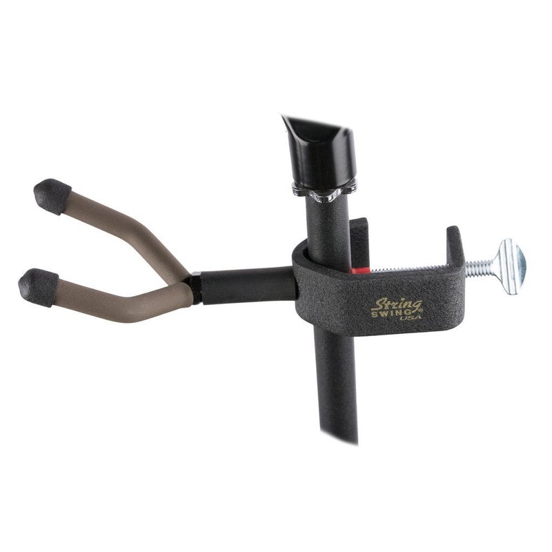 String Swing Ukulele or Mandolin hanger for Mic Stands and Music Stands Safely hang your Ukulele or Mandolin from your mic stand CC04UK - Image 1